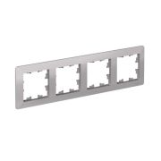 Рамка 4-м AtlasDesign Air алюм./дым. черн. SE ATN220304