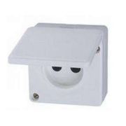 Розетка 1-м ОП 16А IP44 без заземл. бел. БЕЛТИЗ РА 16-004