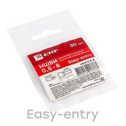 Наконечник штыревой втулочный изол. НШвИ 0.5-8 (уп.50шт) EKF nhvi-0.5-8