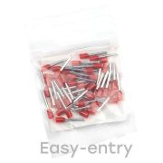 Наконечник штыревой втулочный изол. НШвИ 1.0-12 (уп.50шт) EKF nhvi-1.0-12