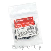 Наконечник штыревой втулочный изол. НШвИ 1.5-8 (уп.50шт) EKF nhvi-1.5-8