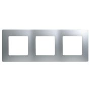 Рамка 3-м Etika алюм. IEK 672553
