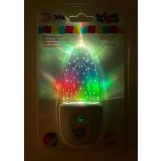 Светильник NN-619-LS-W ночник «Пузырьки» от сети с сенсором бел. ЭРА Б0019103