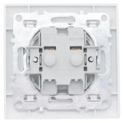 Розетка 1-м СП Минск 10А IP20 без заземл. защ. шторки бел. Basic EKF ERR10-022-100