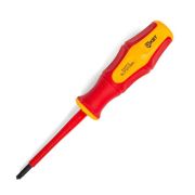 Отвертка диэлектрическая «Профи» PZ/FL1х80 КВТ 79778