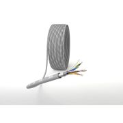 Кабель витая пара F/UTP кат.5E 4х2х24AWG solid CCA PVC Simple сер. (м) Эра Б0044440