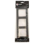 Рамка 3-м Стокгольм черн. PROxima EKF EAM-G-302-30