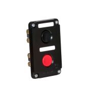 Пост кнопочный ПКЕ-122/2 «Пуск-Стоп» 1 черн. 1 красн. Электродеталь ПКЕ-122/2.1Ч.1К