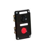 Пост кнопочный ПКЕ-112/2 «Пуск-Стоп» 1 черн. 1 красн. Электродеталь ПКЕ-112/2.1Ч.1К